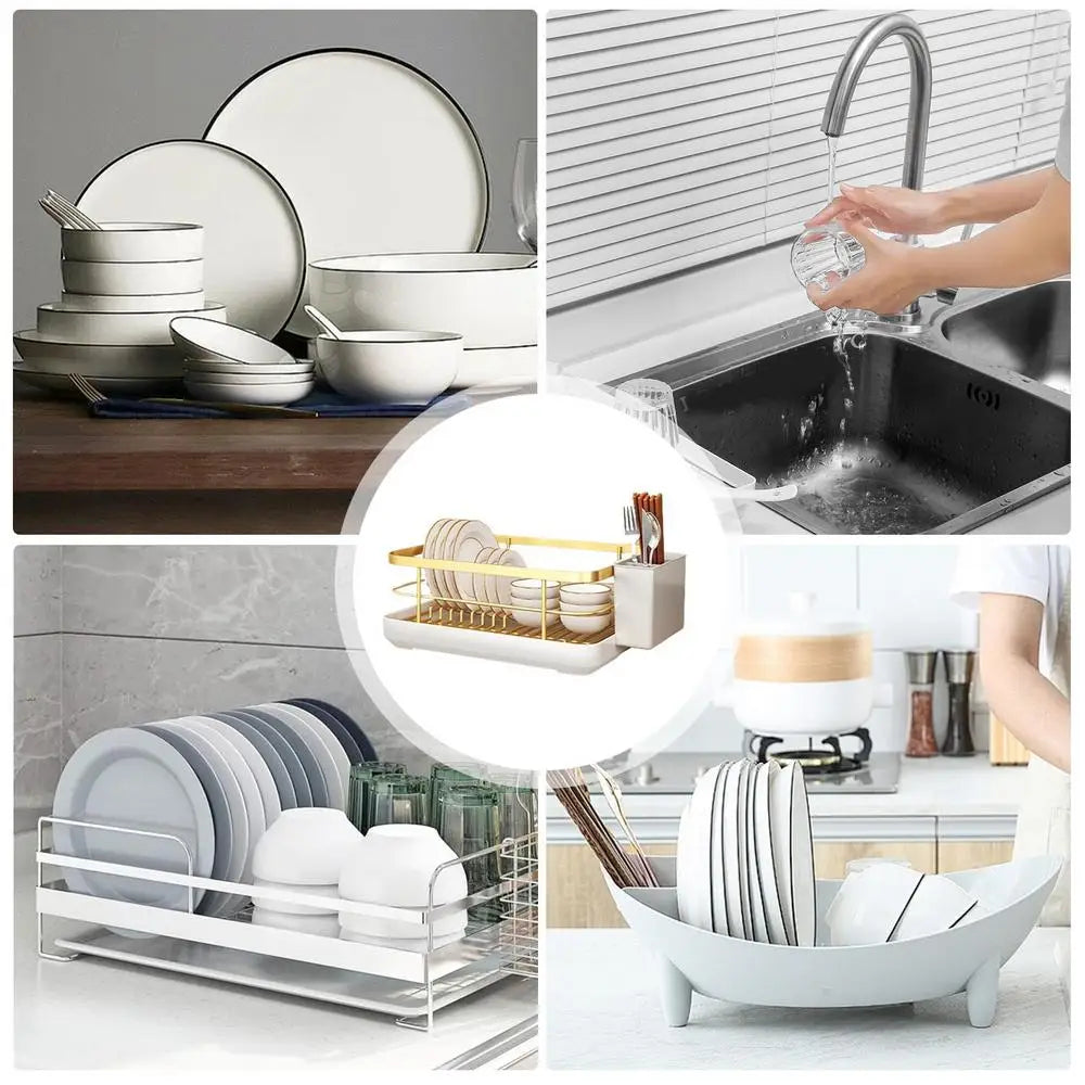 Dish Drying Rack Kitchen Drying Rack Kitchen Counter Organizer kitchen dish storage rack home integrated rack Kitchen Supplies