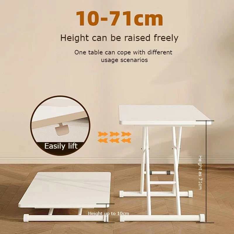 Mobile Metal Dining Tables Small Space Saving Luxury Folding Tables Multifunctional Simple Desks Elegant Coffee Table Salon