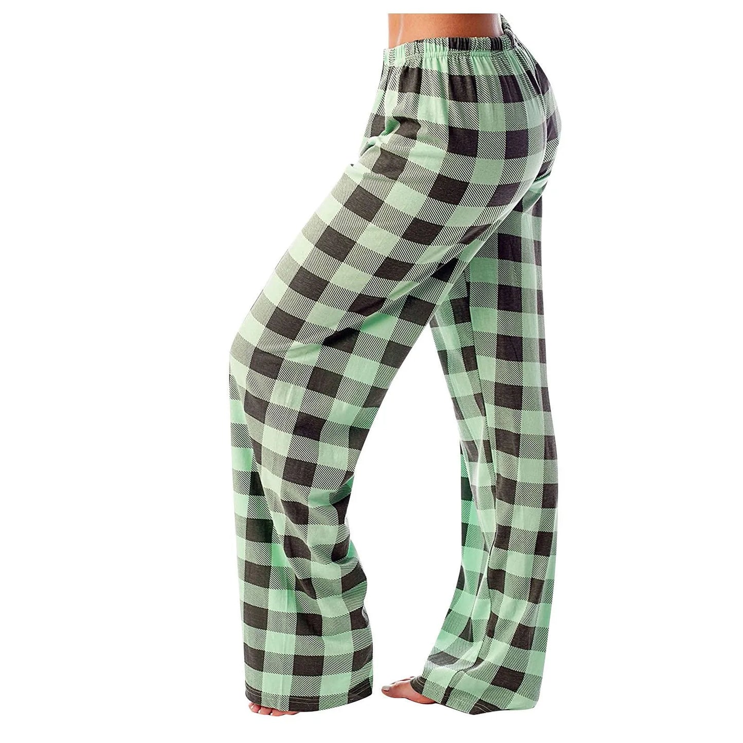 Women Pants Plaid Cotton Loose Ladies Pajama Pants Pyjama Trousers Men Sleep Bottoms Lounge Wear Sleep Lounge Pants Bottoms