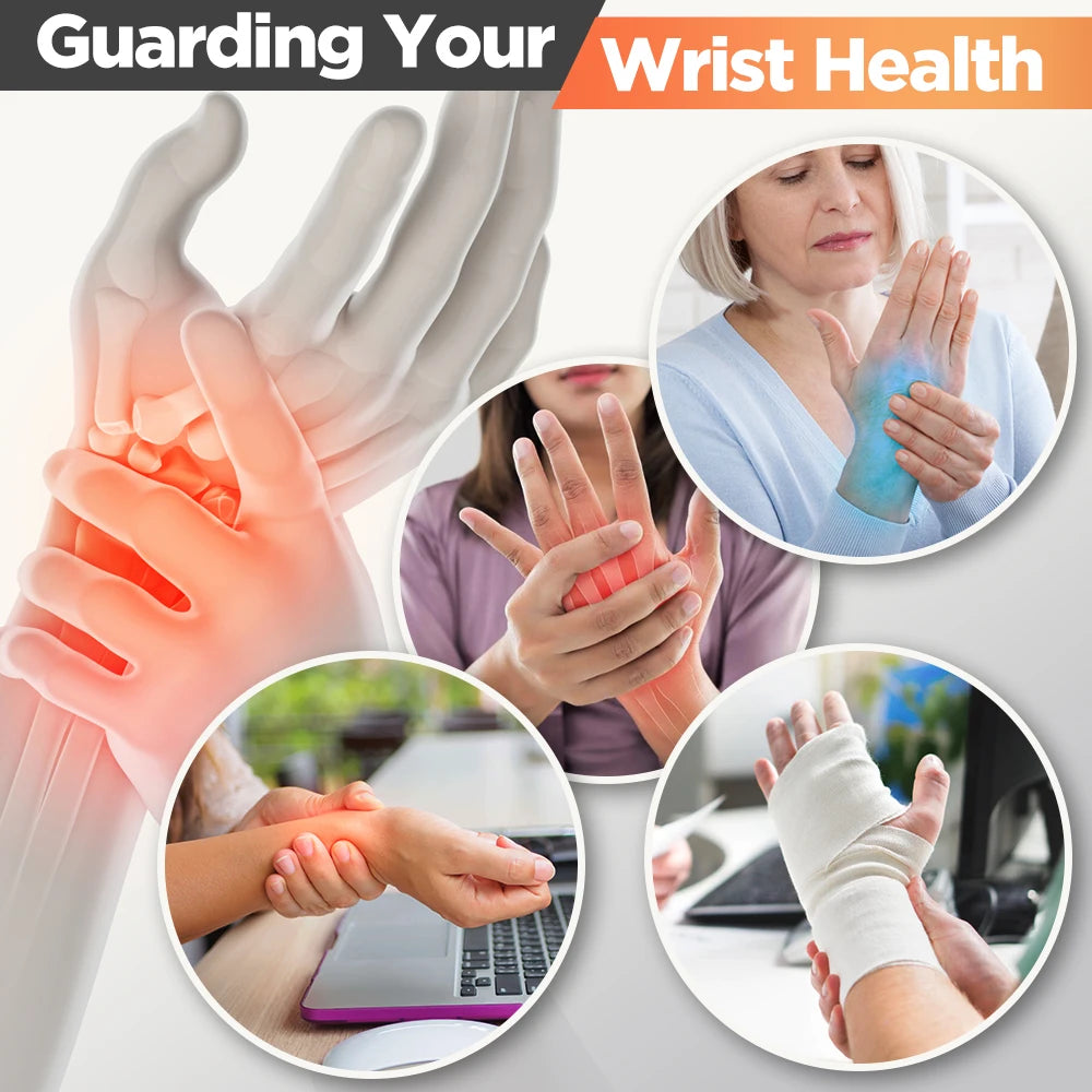 Electric Heated Wrist Brace Guard Hand Warming Device with Wrist Support Plate And Protection Rechargeable Wristband