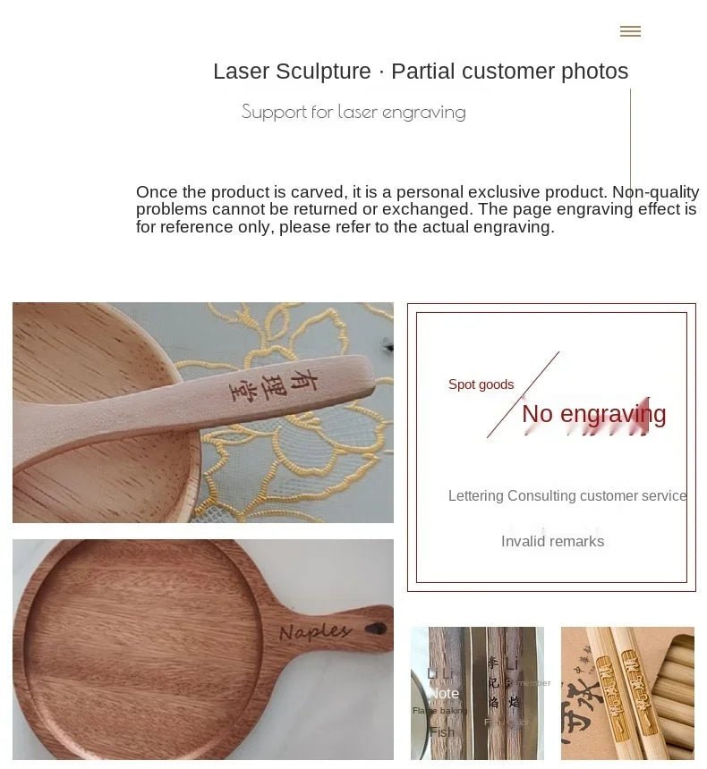 Handmade Home Dinnerware Tableware Cutlery for Kitchen, Natural Wooden Spoon & Fork Dinner Kit, Rice Soups, Cereal Utensil