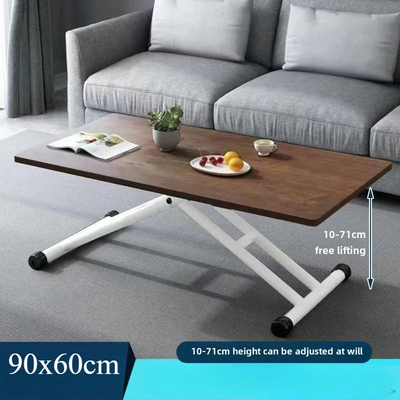 Mobile Metal Dining Tables Small Space Saving Luxury Folding Tables Multifunctional Simple Desks Elegant Coffee Table Salon