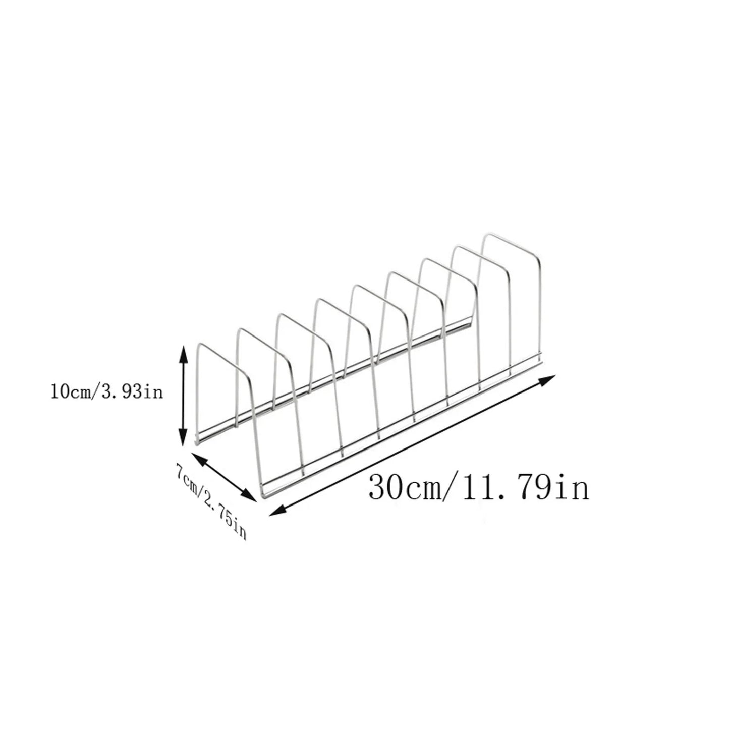 Kitchen Bowl Dish Organizer Stainless Steel Thick Walled Kitchen Dish Storage Rack Household Tableware Storage Stand Accessories