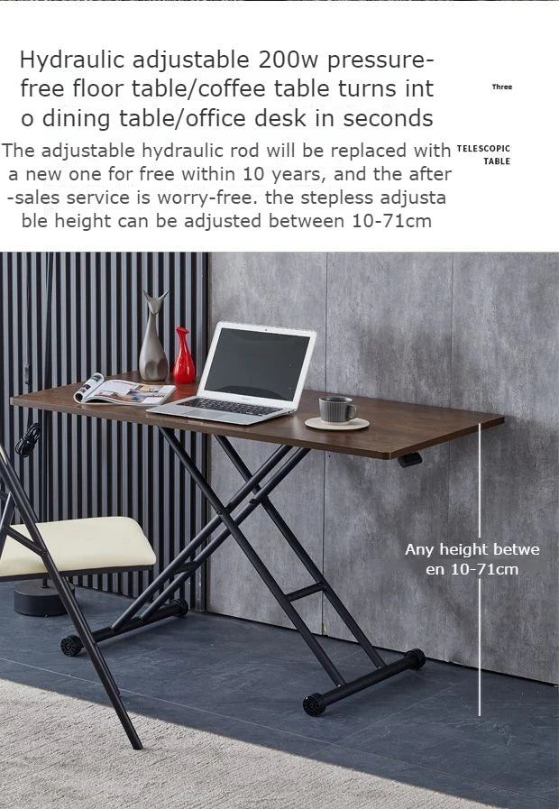 Mobile Metal Dining Tables Small Space Saving Luxury Folding Tables Multifunctional Simple Desks Elegant Coffee Table Salon