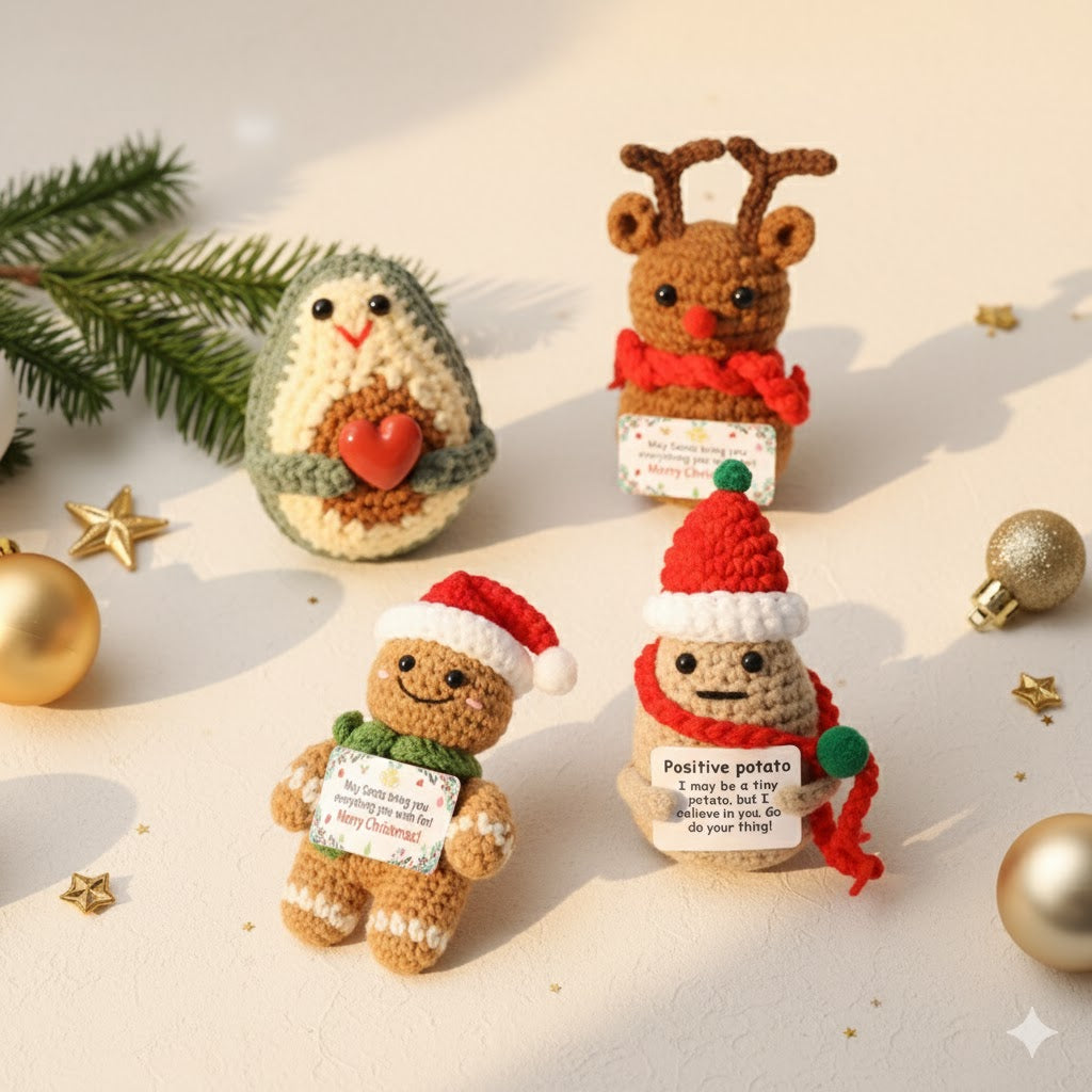 Kawaii Cute Crochet Christmas Decor