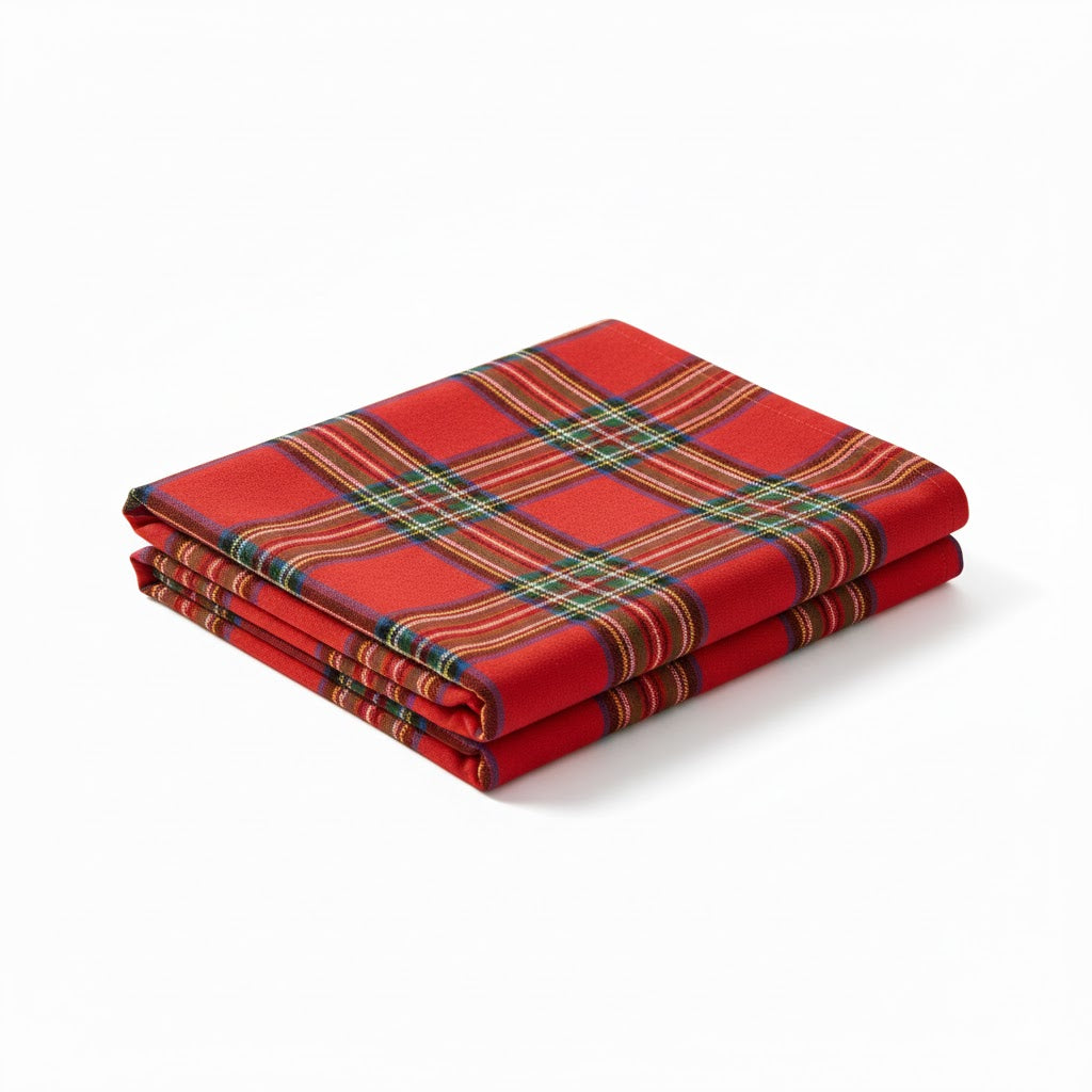 Plaid Linen Cotton Tablecloth