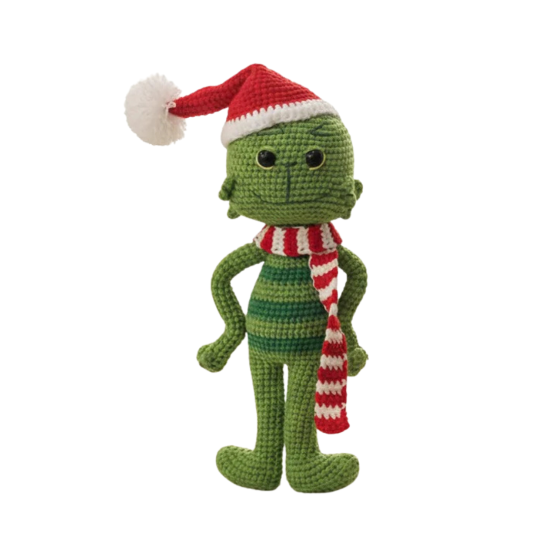 Crochet Grinch Doll Home Decor