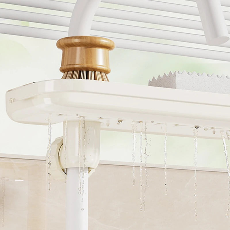 Kitchen Sink Drain Rack, Multifunctional Kitchen Dishcloth Rack, Free Punching Faucet Storage Rack, Kitchen Sink Drain Rack Orga