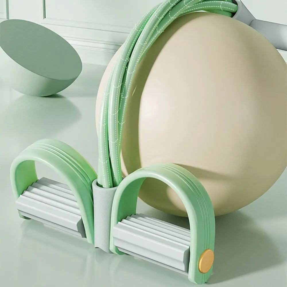 Fitness Equipment 4-Tube Yoga Pedal Puller Thicken Abdominal Exerciser Resistance Band Rubber Elastic Pull Rope Waist