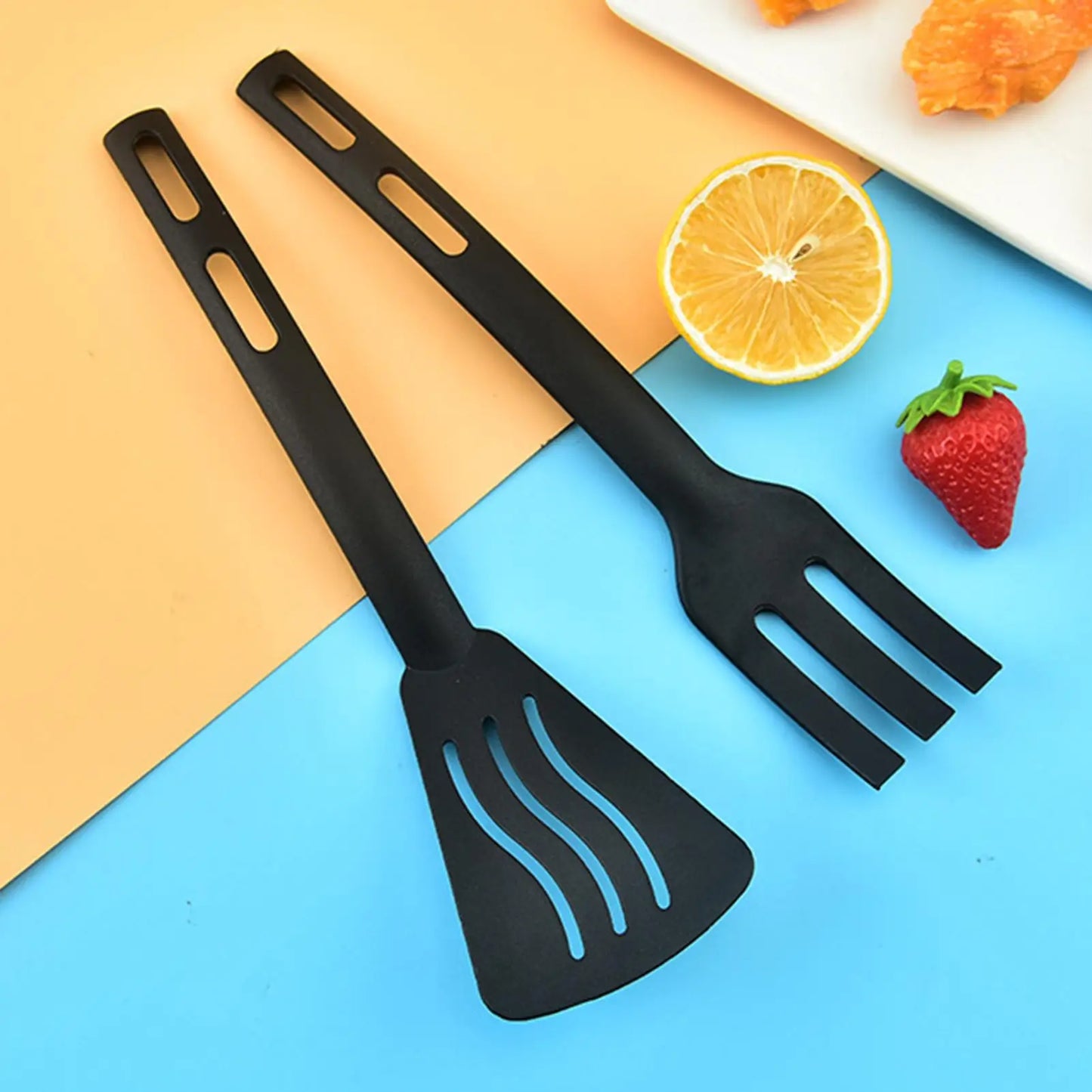 Kitchen Cooking Utensils Nylon Kitchen Utensils Set Sturdy Cutlery Kit With Non-Stick Spatulas Comfortable Handle Cookware