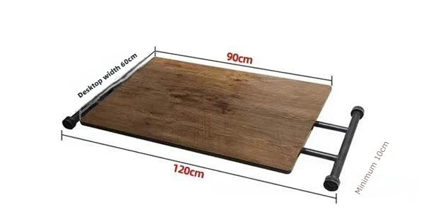 Mobile Metal Dining Tables Small Space Saving Luxury Folding Tables Multifunctional Simple Desks Elegant Coffee Table Salon