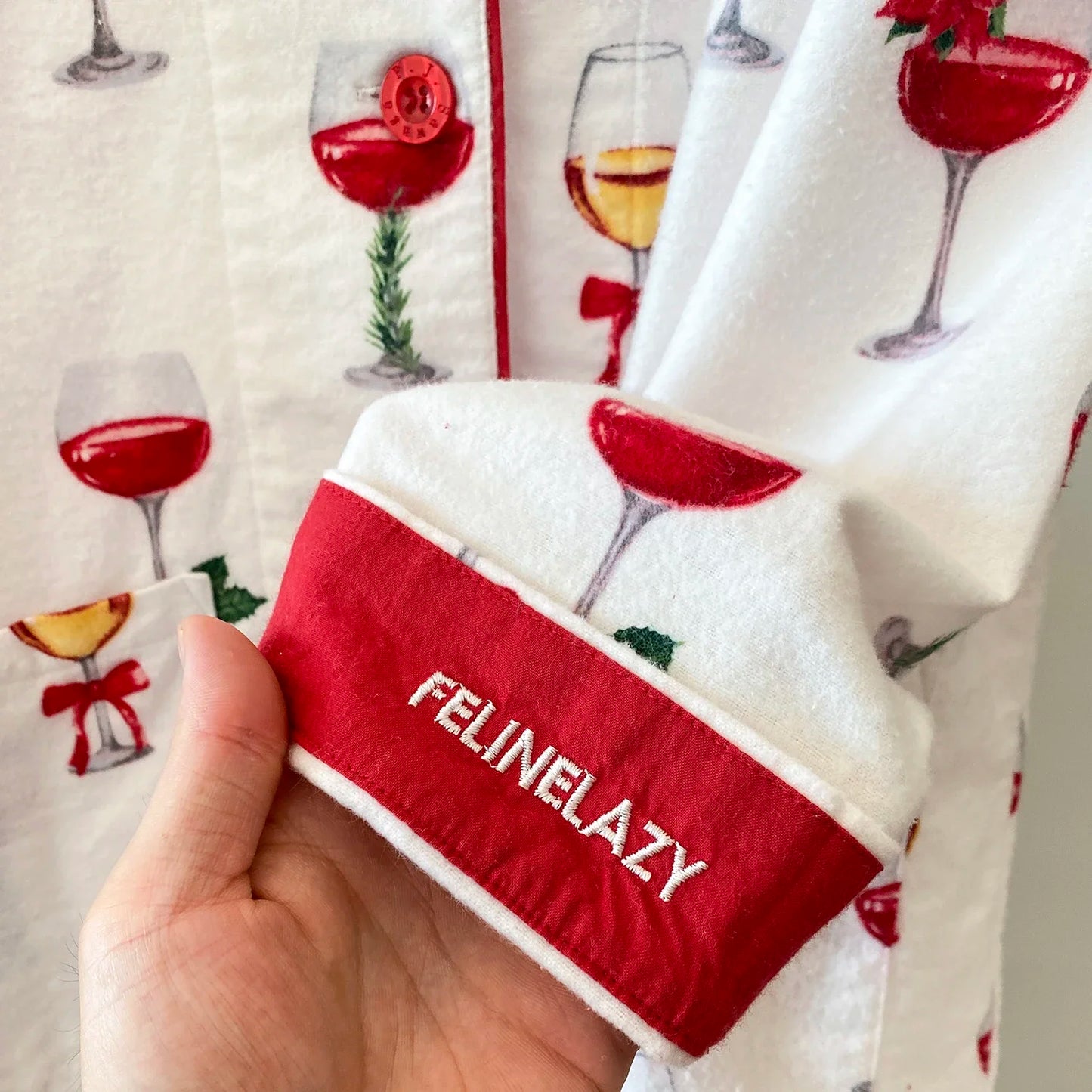 Cute Cartoon Sleepwear Long Sleeve Top Pant Soft Cotton Pajamas Suit 2Pcs Embroider Letter Homewear Lady Autumn Loungewear