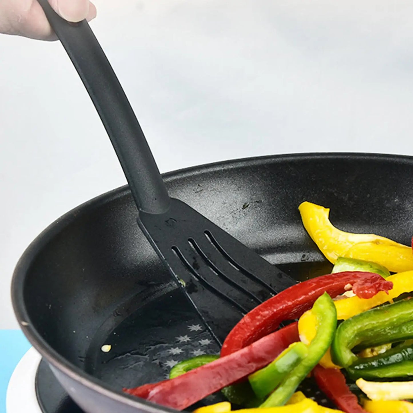 Kitchen Cooking Utensils Nylon Kitchen Utensils Set Sturdy Cutlery Kit With Non-Stick Spatulas Comfortable Handle Cookware