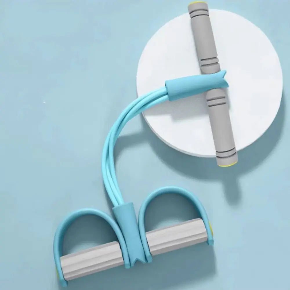 Fitness Equipment 4-Tube Yoga Pedal Puller Thicken Abdominal Exerciser Resistance Band Rubber Elastic Pull Rope Waist