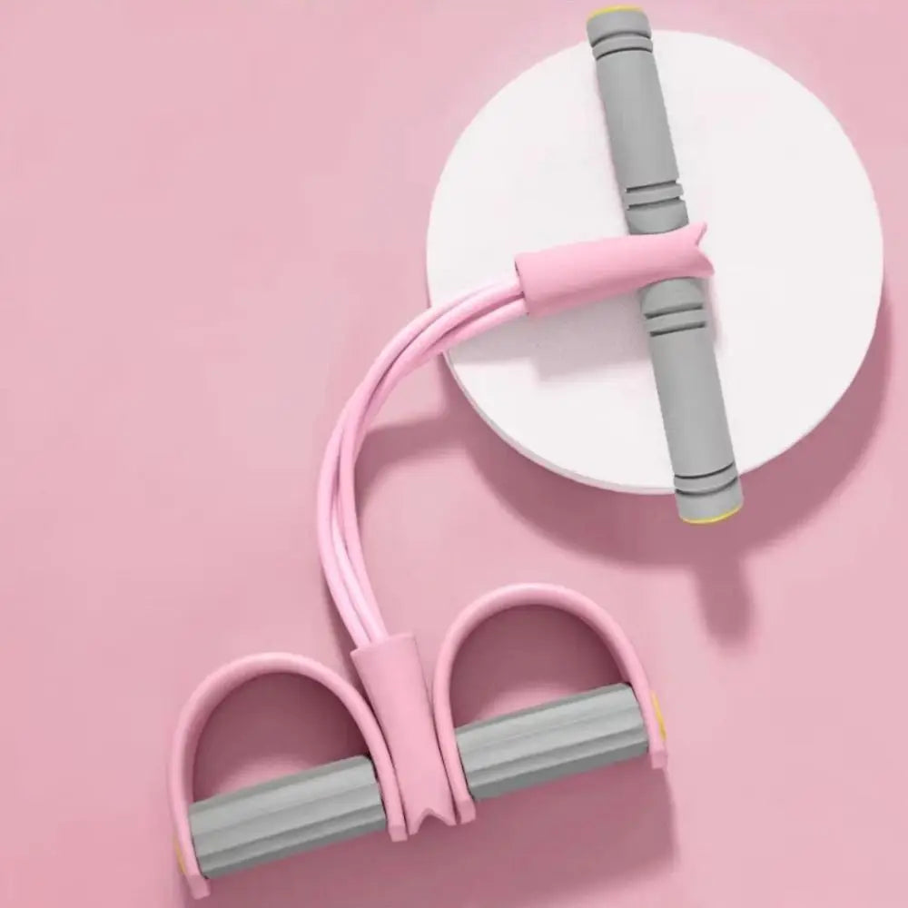 Fitness Equipment 4-Tube Yoga Pedal Puller Thicken Abdominal Exerciser Resistance Band Rubber Elastic Pull Rope Waist