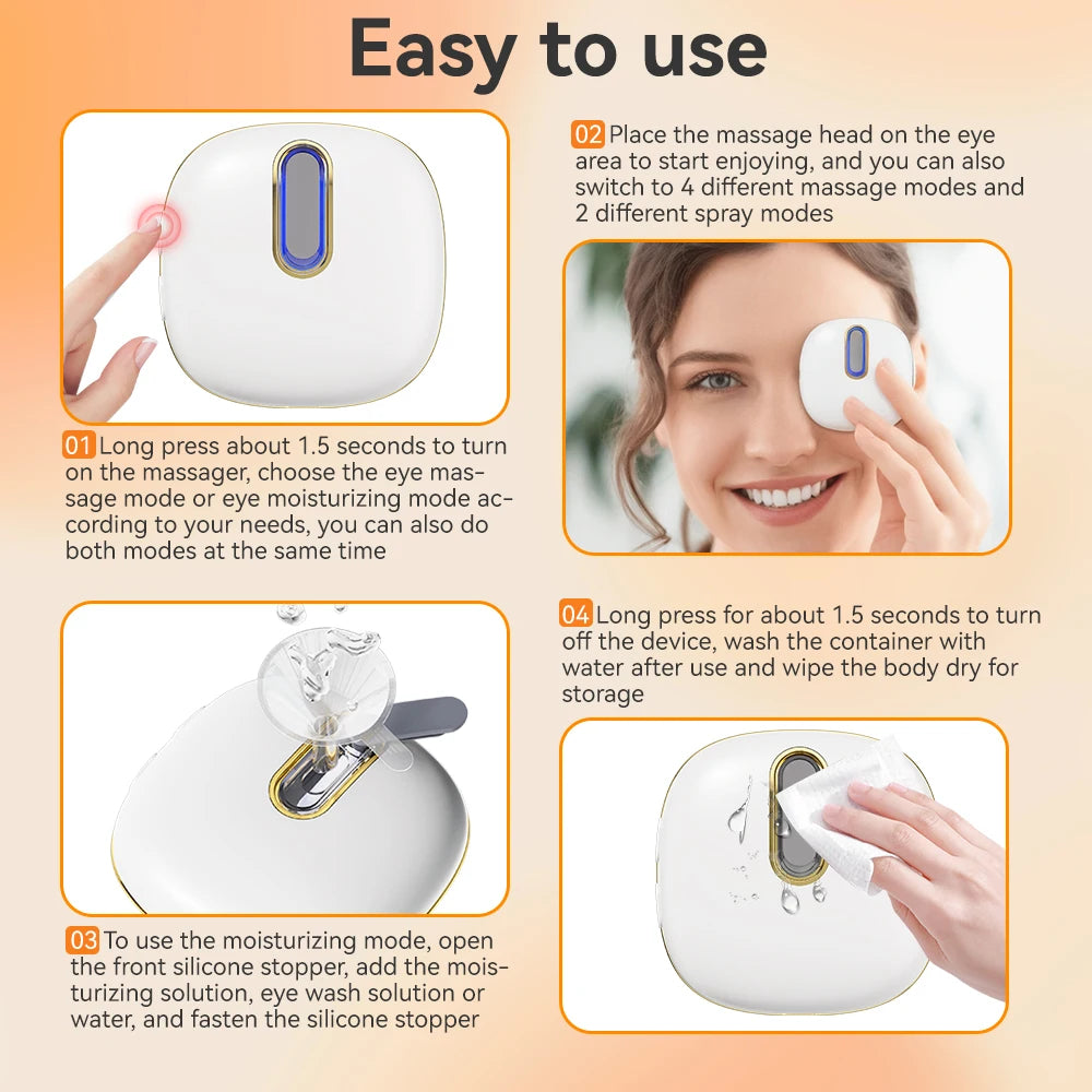 Eye massage equipment helps prevent dryness and overuse of the eyes, maintain eye health, and relieve eye fatigue