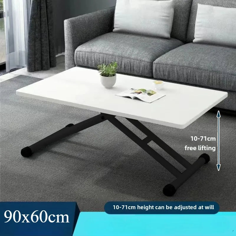 Mobile Metal Dining Tables Small Space Saving Luxury Folding Tables Multifunctional Simple Desks Elegant Coffee Table Salon