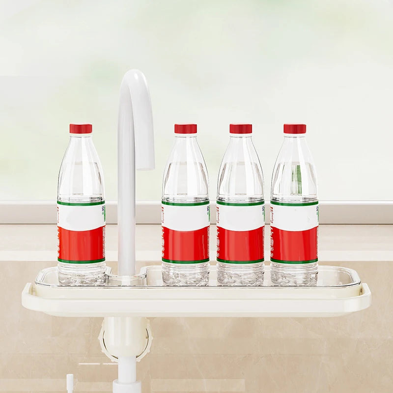 Kitchen Sink Drain Rack, Multifunctional Kitchen Dishcloth Rack, Free Punching Faucet Storage Rack, Kitchen Sink Drain Rack Orga