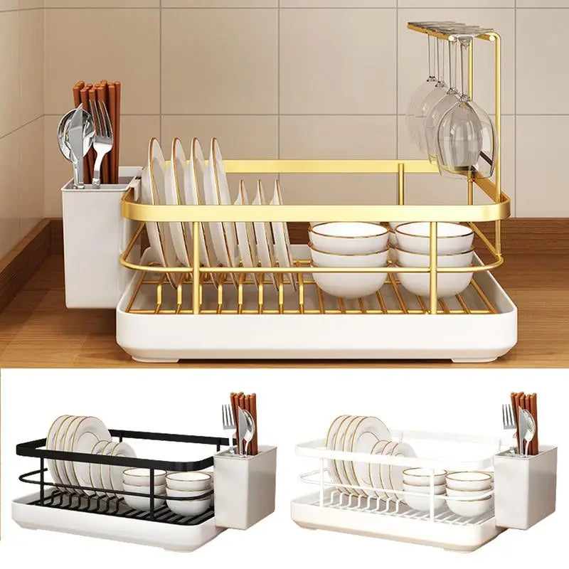 Dish Drying Rack Kitchen Drying Rack Kitchen Counter Organizer kitchen dish storage rack home integrated rack Kitchen Supplies