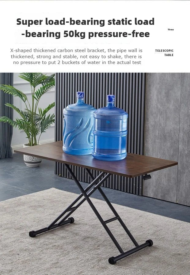 Mobile Metal Dining Tables Small Space Saving Luxury Folding Tables Multifunctional Simple Desks Elegant Coffee Table Salon