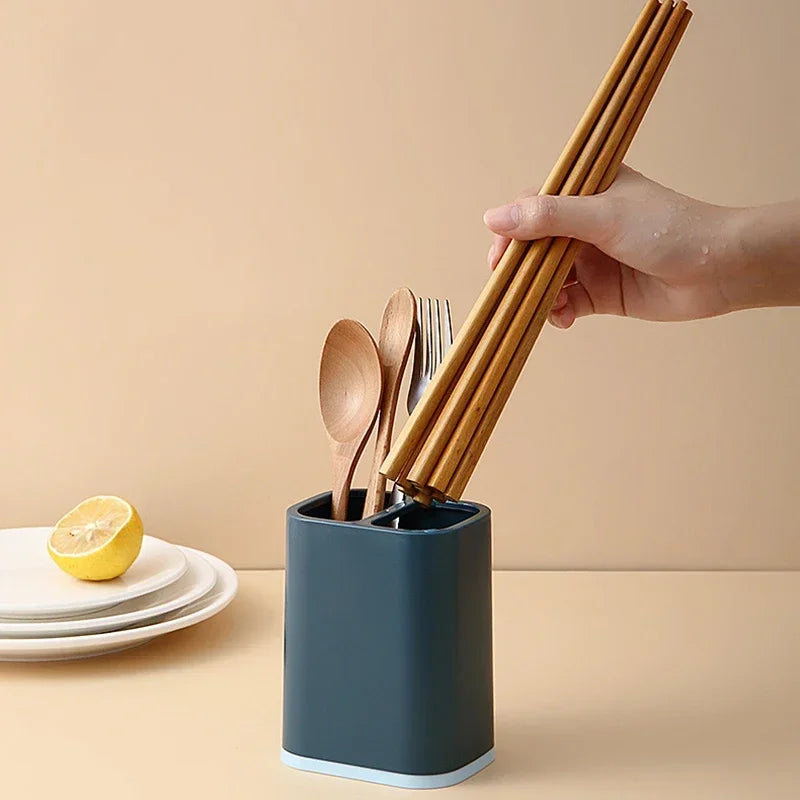 Kitchen Drain Shelf, Tableware Draining Rack, Chopsticks Cage Holder, Spoon Fork Knife Storage Organizer