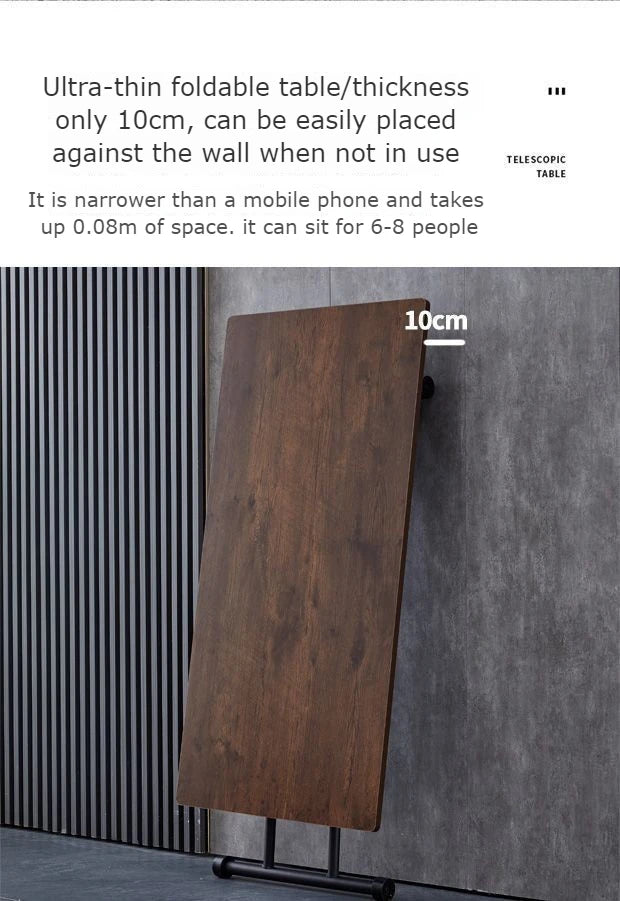 Mobile Metal Dining Tables Small Space Saving Luxury Folding Tables Multifunctional Simple Desks Elegant Coffee Table Salon