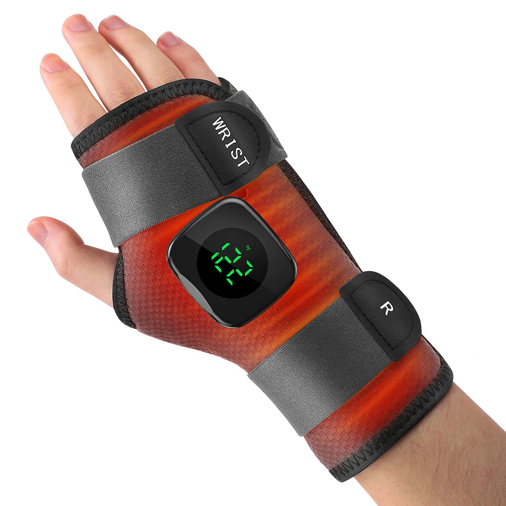 Electric Heated Wrist Brace Guard Hand Warming Device with Wrist Support Plate And Protection Rechargeable Wristband