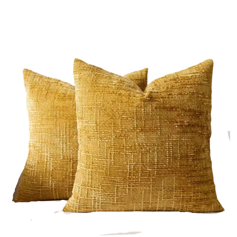 Chenille Coarse Yarn Bamboo Textured Cushion Cover