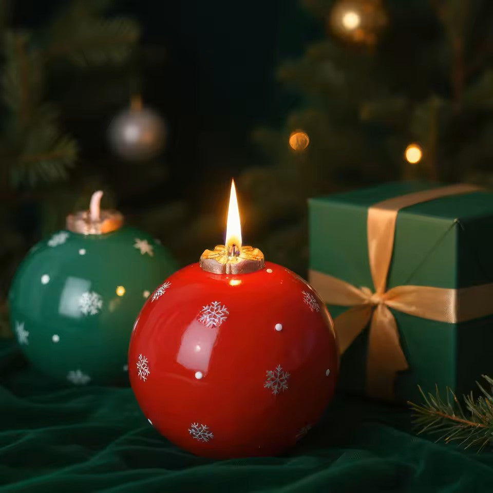 Christmas Ball Shaped Scented Candle