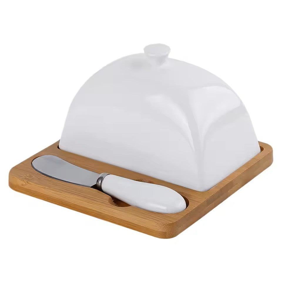 Butter Plate with Lid Gift Set