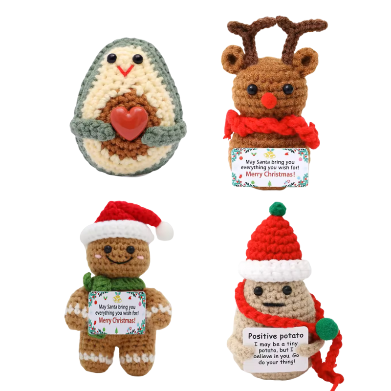 Kawaii Cute Crochet Christmas Decor