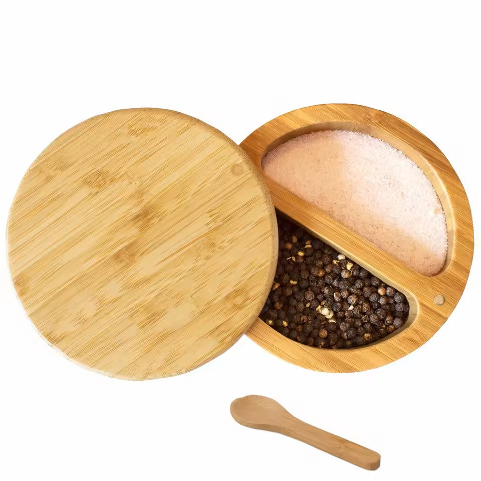 Bamboo Spice Jar with Magnetic Swivel Lid