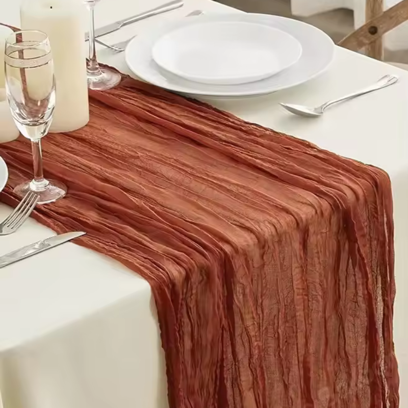 Terracotta Sheer Table Runner